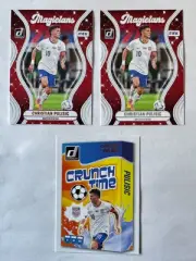 CHRISTIAN PULISIC 2024-25 DONRUSS MAGICIANS SILVER AND BASE + CRUNCH TIME LOT