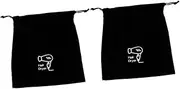 [Ipetboom] Hair Dryer Attachments Storage Bag Drawstring Travel Makeup Bag for Hair Tools