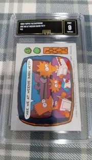 1990 Topps SIMPSONS #13 Card GMA not PSA Grade 9 Bart Lisa Maggie Rookie