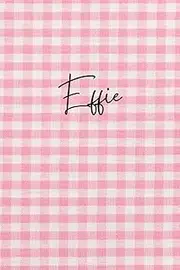 Personalized Pink Effie Notebook: Pink Texture Notebook - Pink Pattern Notepad - Girls Notebook - Lined Journal - Effie Diary