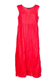 Linen Crushed Dress--GOR-100567A