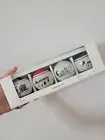 NWT Hearth and Hand Magnolia Ceramic Winter Scene Christmas Tree Ornament Set (4