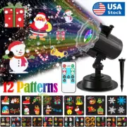 Christmas Snowflake Projector Lights In/Outdoor Holiday Snowfall Landscape Decor