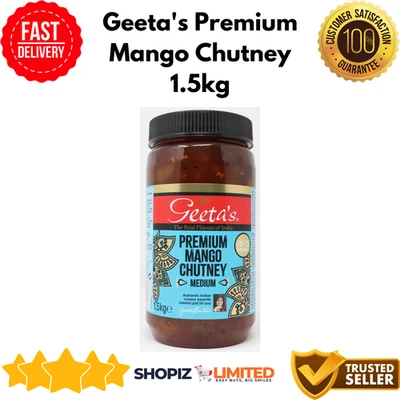 Mango Chutney, Geeta's The Real Flavour of India, Premium Chutney Medium 1.5kg