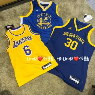Linda❤️代購 Nike NBA 球衣 籃球 背心 球隊 童裝 女 大童 勇士隊 Curry 30 湖人隊