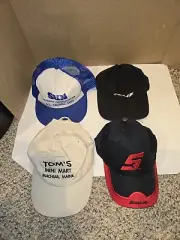 5 Vintage Hats,Clif Bar,Sun Oil,Snap-On,Tom's,2000s Mint Pabst Blue Ribbon Beer