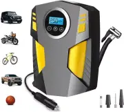 XIULIUU Tyre Inflator Air Compressor, 150PSI Portable DC 12V Car Tyre Pump wi...