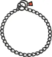 HS HERM. SPRENGER Germany Black Stainless Steel Choke Dog Training Collar No-Pull Slip Chain for Small Medium Large Dogs for Easy Control Show Chain Collar Made in Germany 3mm 26in (65cm)