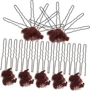 LOORGVEL 1 Set Ballet Hair Accessories Ultrafine Mesh Hair Nets and Shaped Clips for Women for Dancers and Formal Events Breathable and Comfortable Bun Cover
