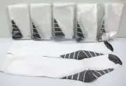 NEW 6 Pair Women's Compression Socks White Grey 15-20 mmhg XL Medical Running