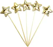 Star Birthday Cake Topper- Star Cake Toppers For Girls | Cupcake Toppers Star Sticks, 5X Birthday Cake Toppers For Boys, Cupcake Pentagram Decor Stake Baking Food Decor Deliver Blessings