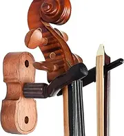 WOGOD Violin Hanger Home and Studio Wall Hanger for Violin Or Viola.Made of Hardwood (Sapele)