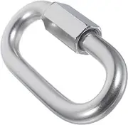 LIFKICH Locking Carabiner Quick Link Stainless Steel Chain Connector for Trailer Hammock and Repair Applications Versatile for Gym Swing and Climbing