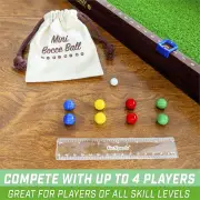 Mini Bocce Tabletop Game Set for Kids &amp; Adults.