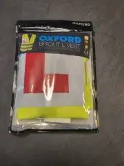 Oxford Bright Vest L Plate Motorbike Motorcycle Hi Viz Safety Learner XL/2XL