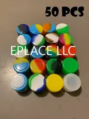 2ml Silicone Container Mixed Color Case 50pcs Food Storage Non-Stick Round Jar