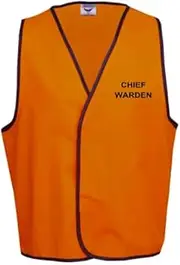 [HolyShirt HI-VIZ] CHIEF WARDEN HI-VIZ DAY VEST