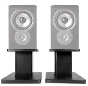 (2) 8” Black Bookshelf Speaker Stands For Polk Audio TSi100 Bookshelf Speakers