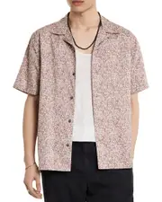 John Varvatos Danny Jungle Print Shirt