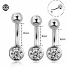 1pc Titanium Navel Bars Piercing Belly Rings Ombligo Nombril Body Jewelry Gem