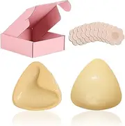 [CATOR] Adhesive Bra, Push up Pads, Firming and Lifting, Three-Dimensional 3D Cup Adhesive Bra, Push up, Double-Sided Adhesive, for a Natural, Full and Round Breast Shape, Reusable (B)