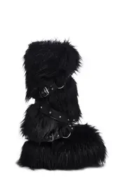 [Widow] Wild Instincts Faux Fur Boots - Black