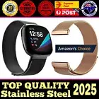For Fitbit Versa 4 3 2 Sense Watch Band Strap Sports Metal Wristband Replacement