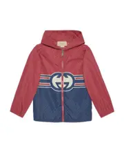 Gucci Kids Interlocking G Printed Zip-Up Jacket 6,12Y,10Y Blue