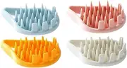 GOOHOCHY 4pcs Hair Washing Tool Handheld Scalp Massager Combs for Relaxation Durable and Reusable for All Ages Promotes Natural Hair Growth Convenient Storage and Drying