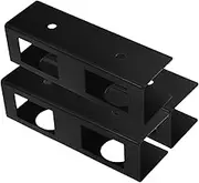 Gadpiparty 3Pcs Under Desk Keyboard Storage Organizer Heavy Duty Black Metal Laptop Mount Space Saving Desk Docking Station for Home Office Efficient Laptop Holder Modern Aesthetic Design
