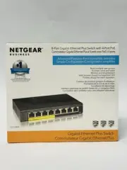 NETGEAR ProSafe 8-Port Ethernet Plus Switch W/4 Port POE GS108PE-300NAS