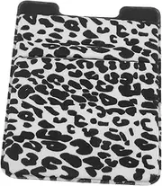 ULDIGI Phone Card Holder for Back of Phone Multi Functional Self Adhesive Wallet for Cards Cash Ultra Thin Lightweight Storage with Stylish Print Design