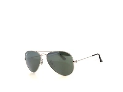 Ray Ban Sunglasses 3025 W3275 55 Silver Gray Mirror Aviators Rayban