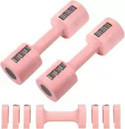 Adjustable Dumbbells Set of 2, 1-2.5 KG Hand Weights Set for Women/Men with Anti
