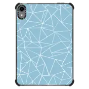 iPad mini (6th gen) iPad Impact Case Abstraction Outline Sky Blue