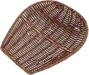 Imitation Rattan Bread Basket Multi Purpose Storage for Fruits and Bread Convenient and Easy to Clean Kitchen Display Tray for Home Restaurant