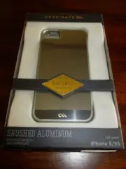 Case-Mate BRUSHED ALUMINUM IPhone CASE 5/5S Cover NEW Refined 5 5S iPHONE Phone