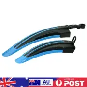 2pcs MTB Bike Mudguard Wings Cycling Bicycle Front Rear Fender (Light Blue)