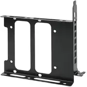 Ronyme Double SSD Mounting Bracket Metal Mount Bay 3.5 inch Hard Drive Mount HDD Dock Easy to Install Metal SSD HDD Holder , Black