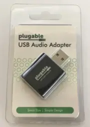 Plugable USB Audio Adapter 3.5mm Speaker-Headphone & Microphone Jack