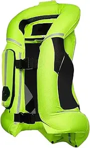 Airbag Vest High Visibility Motorcycle Airbag Vest for Men Adjustable Snaps for Lightweight Riding Gear Airbag Vest with Reflective Strip for Motorcycle Riding and Cycling