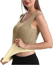 [Generic] Push up Lingerie for Women Sexy Plus Size Underwear O Tops Women Lined Tops Neck Tank Thermal Fleece Role Playing Lingerie for Women Plus