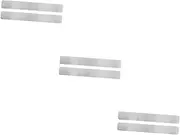 3sets Versatile Wall Metal Strip Adhesive Metal Strips for Magnet Bulletin Board Supplies 2pcs*3