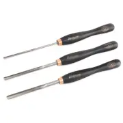 M42 Cryo, 3 Pc Spindle Gouge Set (1/2", 3/8", 1/4" Flute), Pro Tools, Hurricane