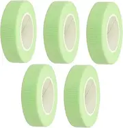 FRCOLOR 5 Rolls Adhesive Lash Tape Eyelash Extensions Supplies Lash Lift Tape Professional Lash Tape Make up Tape for Eyes Green Lash Tape Green Tape Extension Belt Major Non-woven Fabric