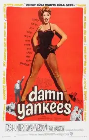 Damn Yankees poster Ray Walston Gwen Verdon Tab Hunter 1958 Old Movie Photo