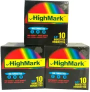 Vintage Floppy Disks 3.5" IBM Formatted HighMark 2HD HD Diskettes 30 NEW SEALED!