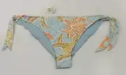 ROXY Size XL /14 Blue Island Side Tie Bikini Bottoms / Bathers NEW RRP $49.99