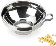Canning Funnel for Kitchen Use, Wide Mouth Funnel for Mason Jars, Large Canning Funnels for Filling Bottles, Stainless Steel Food Funnel Set