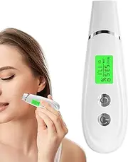 Skin Moisture Tester,Facial Moisture Analyzer | Portable LCD Display Water Oil Monitor, Face Care Device For Travel Home